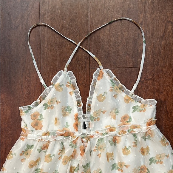 Majorelle Revolve Penny Dress in Misty Yellow, Ruffle Mini Dress, Size XXS - Picture 5 of 14